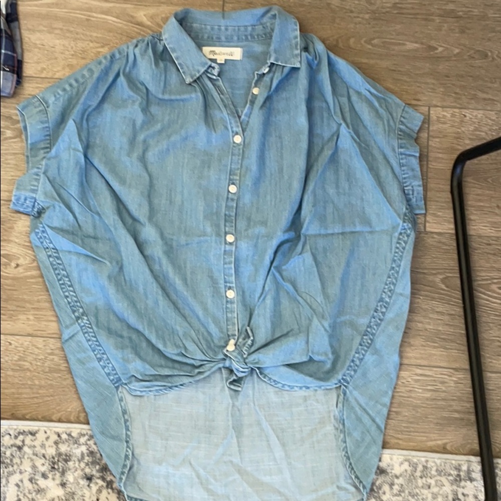 Madewell short sleeve chambray